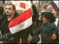 تظاهرات لزيارة صالح مدينة نيويورك