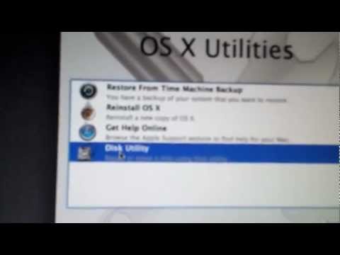 how to reset a mac os x laptop