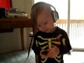 Lucy getting her jam on.