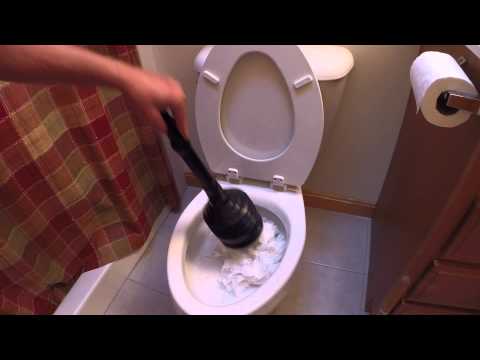 how to unclog apartment toilet