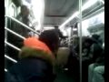 Crackheads fighting on the 2 train
