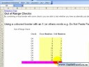 Outside range check in excel