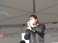 dennis playing harp with doug deming  jewel tone. brighton, mi. city fest july 2008