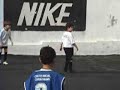 Primeira aula de futebol do Leonardo