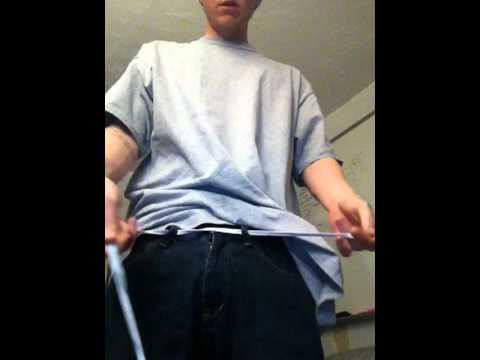 how to tie a khaki belt