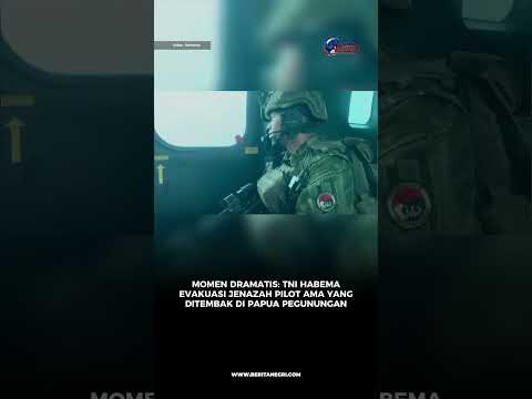 TNI Habema Evakuasi Jenazah Pilot yang Ditembak Mati di Papua Pegunungan
