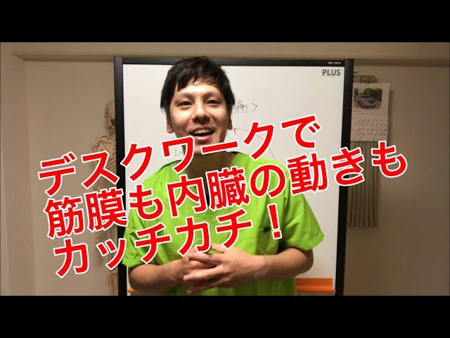 【デスクワーク腰痛】デスクワークで筋膜も内臓の動きもカチカチ！ 高槻市 腰痛