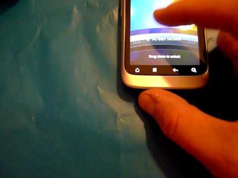 how to adjust htc wildfire screen sensitivity