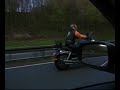 Triumph Rocket 3 on German Autobahn