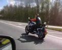 Triumph Rocket 3 on German Autobahn