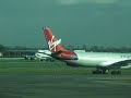Departure of Boeing 747SP at London Heathrow.