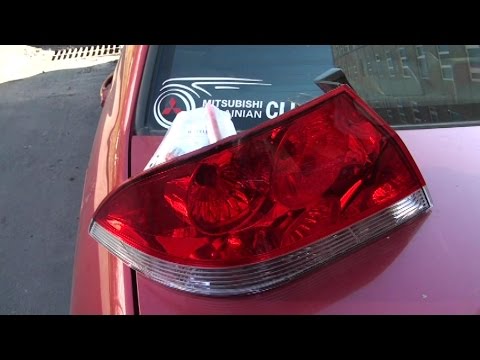 How to fix Mitsubishi Lancer IX taillight from thieves