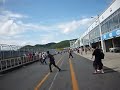 スタート時はピットレーンから退去命令が出たのでピット内からです。 車体が低いので見えません・・・