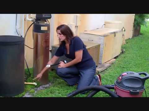 how to clean hvac drain lines
