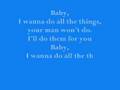 Joe - all the things (your man won't do) lyrics