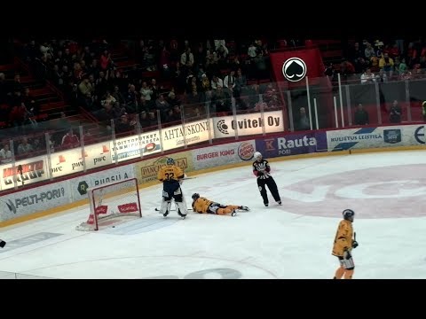 Ässät-Lukko 13.9.2019. Peter Tiivolan 2-1 voittomaali !!