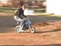 Jake rides the Honda Monkey
