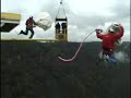 Insane BASE Jumpers - 1 BASE Jumper Bungee Jumps From Other