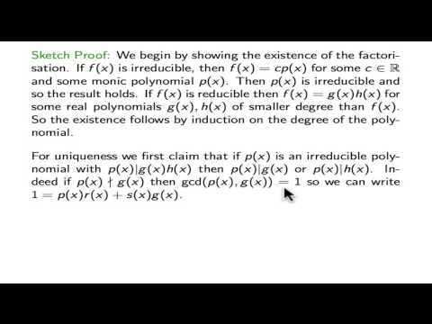 how to prove irreducibility of a polynomial
