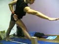 knees in trikonasana