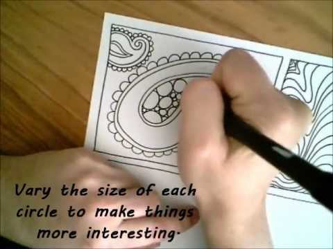 how to draw paisley