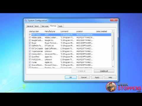 how to msconfig windows 7