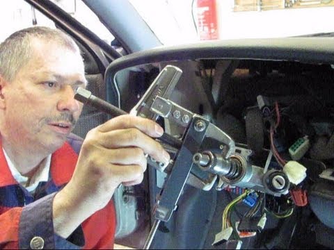 Replacing ignition starter switch at a VW Passat
