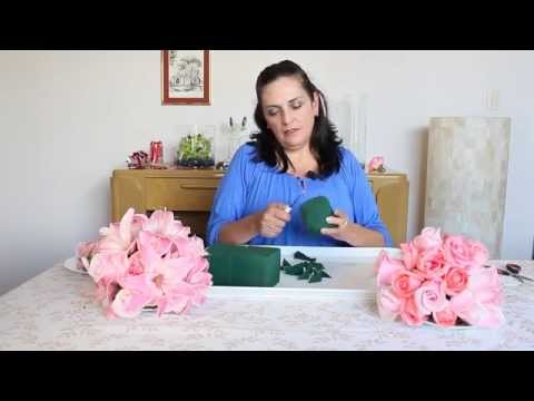 arreglo de flores - Es un arreglo muy bonito -------- How to make a sphere pendant with flowers It's a very nice arrangement.