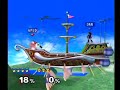 super smash bros melee marth vs  young link raw