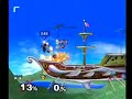 super smash bros melee marth vs  young link raw