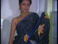 videos de Black Pure Crepe Saree with Blouse
