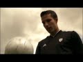 Robin Van Persie gives his soccer tips while juggling Robin Van Persie gives his soccer tips while juggling