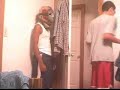 Scaring my brother behind the door haha. GOT EM!