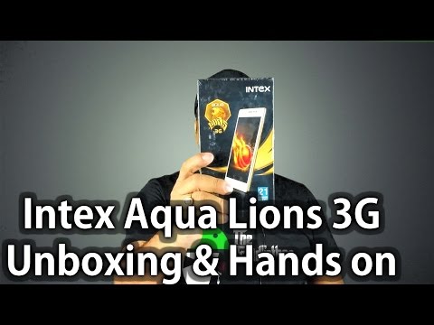 Intex Aqua Lions 3G Unboxing & Quick Hands on