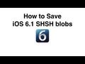 How to save iOS 6.1 SHSH blobs How to save iOS 6.1 SHSH blobs