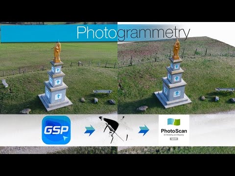 DJI GS PRO - PhotoScan / process complet de photogrammétrie