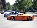 orange porsche carrera gt