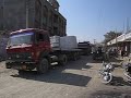 India is een grote leverancier van wit marmer. Transort door TATA trucks.
