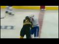 Milan Lucic fights Mike Komisarek