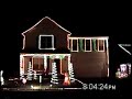 i went a little overboard with my christmas display in 2006.  i synchronized the lights to music.

1) barenaked ladies -- rudolph the red nosed reindeer
2) bobby rivers -- didn't i get this last year
3) disney's philharmonic -- god rest ye merry gentlemen
4) trans-siberian orchestra -- christmas eve sarajevo

3 months of planning and programming, 5,000+ lights (rope, icicle, spiral tree, etc.), rewiring the garage outlet for 30-amp service, $400 for controller box, $300 in extension cords, $140 for fm transmitter, 6 trips to home depot for more extension cords, and 15 hours of installation over 2 days. 

hourly shows from 6-9pm every night between black friday (day after thanksgiving) and january 1st.

totally worth it!