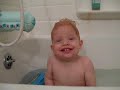 Finn in the bath