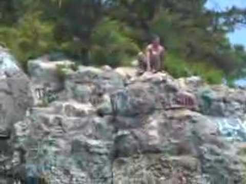 Jumping off of Chimney Rock