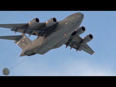C-17グローブマスターIII エアボーン訓練・第4空挺旅団戦闘団(アラスカ)