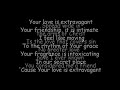Your Love Is Extravagant (with lyrics)
