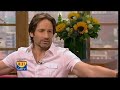 actor david duchovny appeared on gmtv to talk about the new x-files movie. note that i cut the clips of it out as some distributors get pissy about such things.