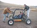 The tan car