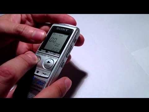 how to turn off sony ic recorder