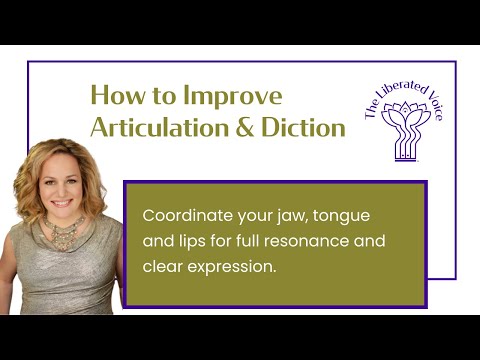 how to improve diction