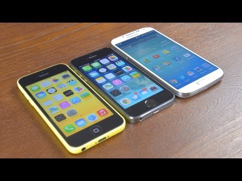 iPhone 5s vs Samsung Galaxy S4 vs iPhone 5c Speed Test!