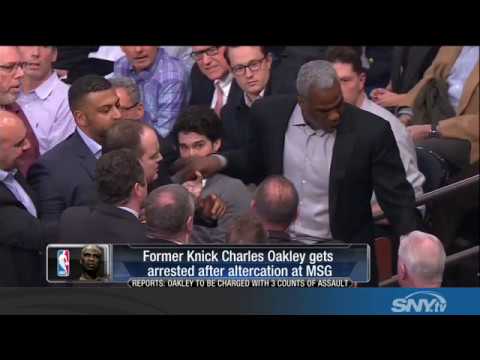 Video: More Knicks Drama: Charles Oakley ejected and arrested at MSG